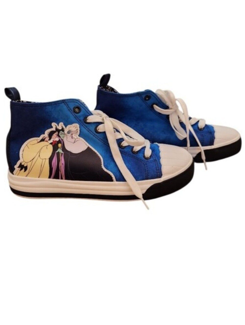 Disney Villains Women's Casual High-Top Sneakers Preloved Size 7.5